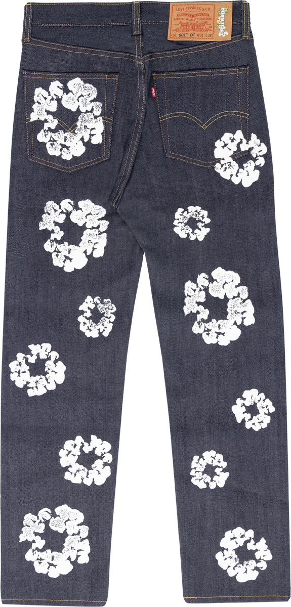 Denim Tears x Levi's Cotton Wreath Jean Dark Wash – ENDLESS