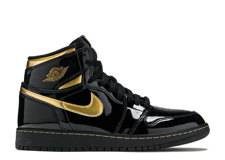 Gold air jordan 1 online