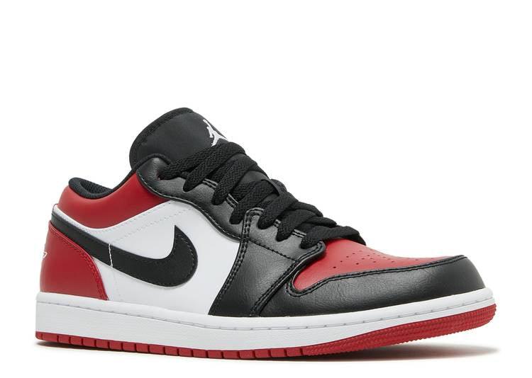 Nike aj1 bred on sale toe