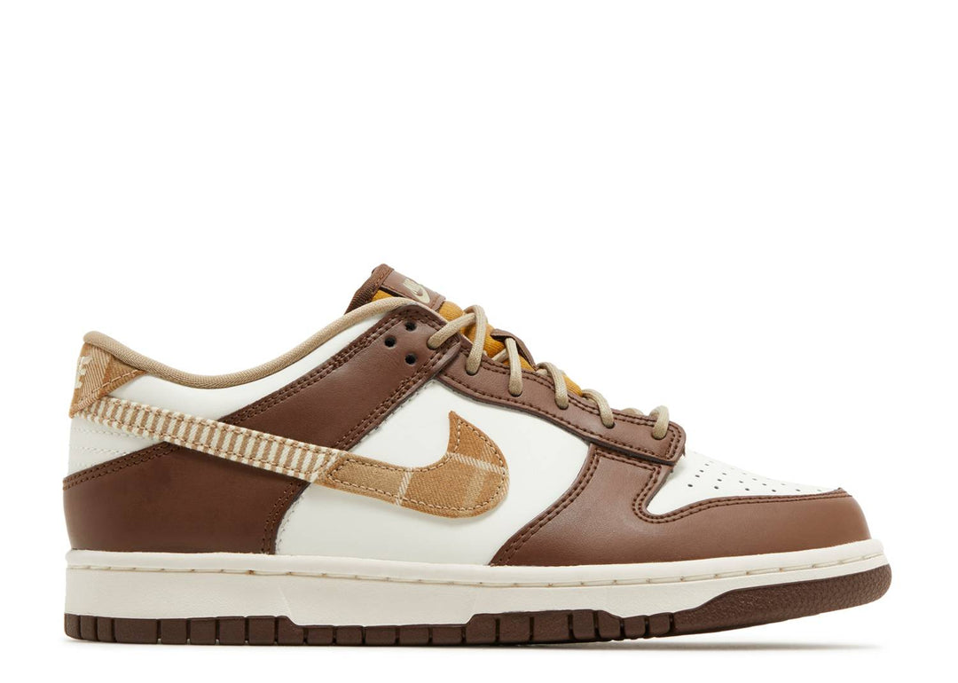NIKE DUNK LOW GS "PLAID BROWN"
