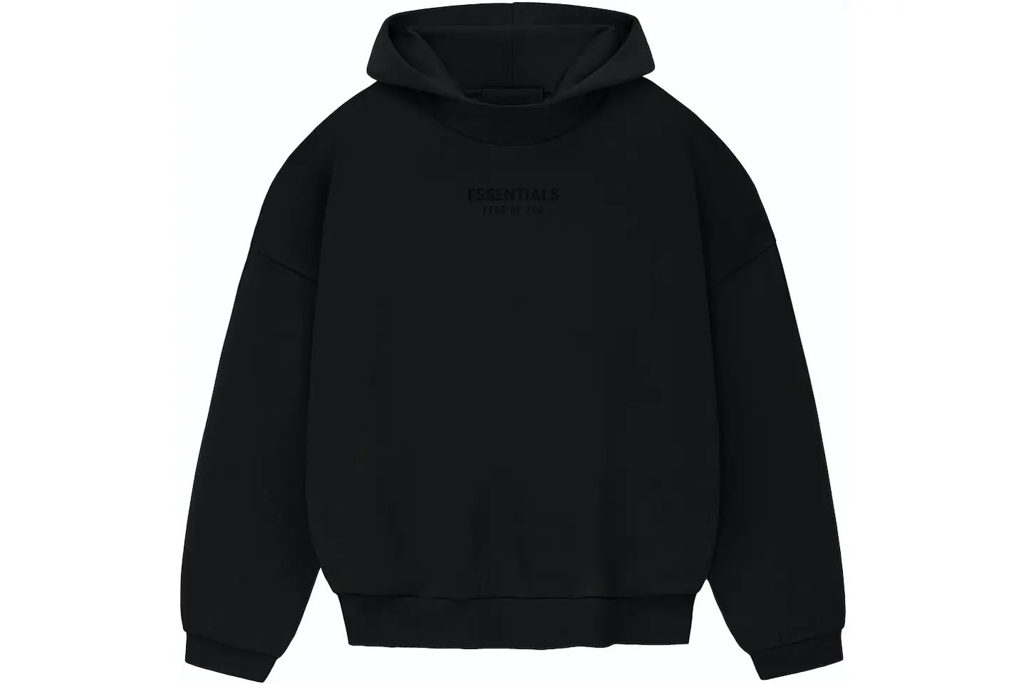 ESSENTIALS HOODIE (FW23) JET BLACK – ENDLESS