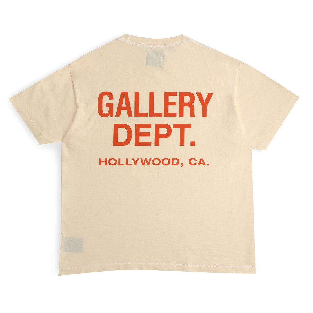 Gallery Dept. Souvenir T-Shirt Cream/Orange