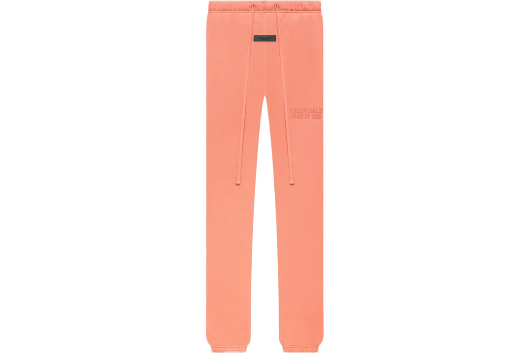 FEAR OF GOD ESSENTIALS SWEATPANTS (FW22) CORAL - ENDLESS