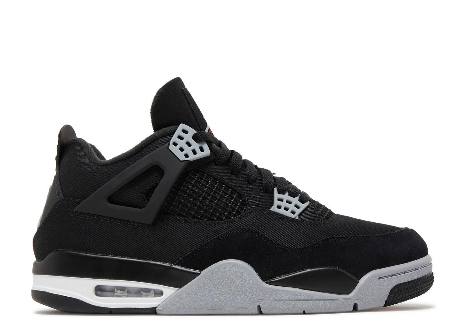 Jordan 4 black deals red white