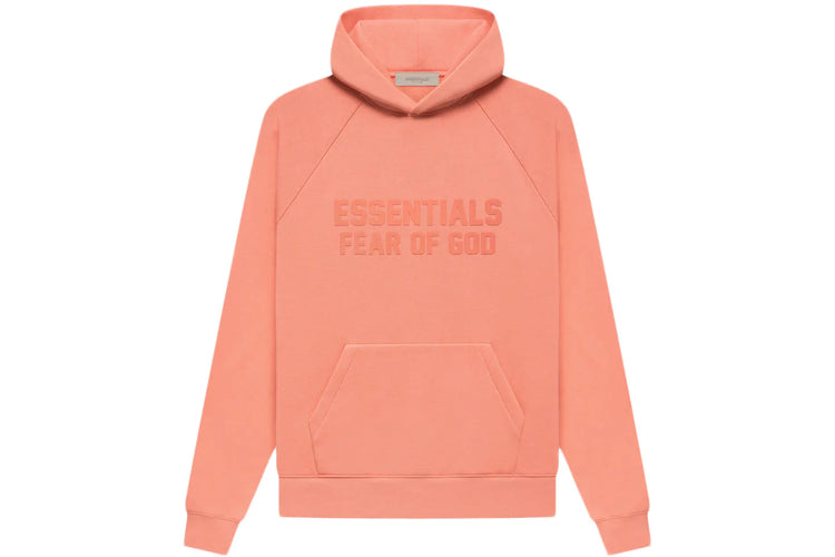 FEAR OF GOD ESSENTIALS HOODIE (FW22) CORAL - ENDLESS